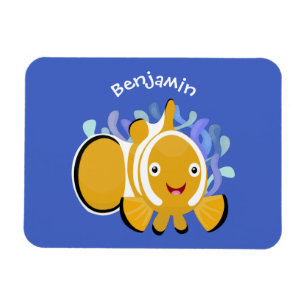 Magnet Flexible Caricature d'anénome de poisson clown joli