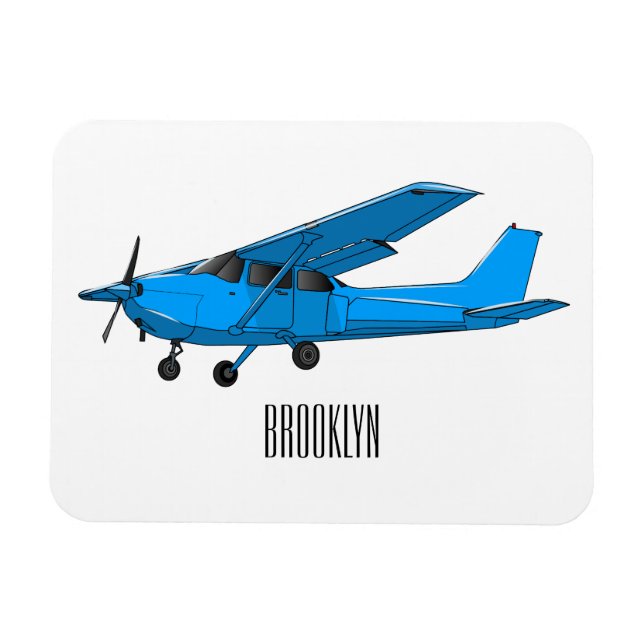 Magnet Flexible Caricature d'avion à voilure fixe (Horizontal)