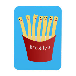 Magnet Flexible Caricature de frites Cute kawaii fast food