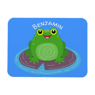 Magnet Flexible Caricature de grenouille verte mignonne