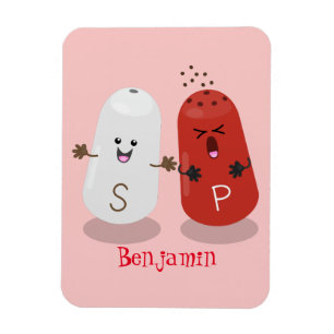 Magnet Flexible Caricature de shakers de sel et de poivre de Cute 