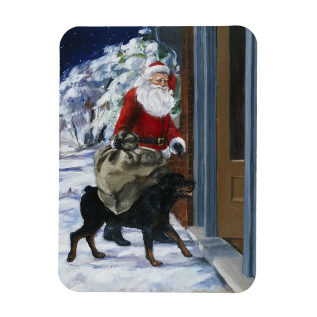 Magnet Flexible Carl Helping Santa Claus de<Carl's Christmas>b (Vertical)