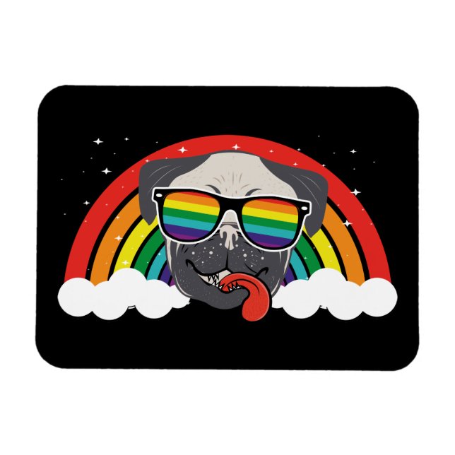 Magnet Flexible Carlin arc-en-ciel mignon (Horizontal)