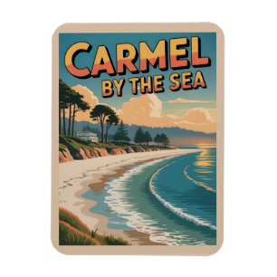 Magnet Flexible Carmel au bord de la mer californie côte pacifique