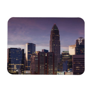 Magnet Flexible Caroline du Nord, Charlotte, vue en hauteur