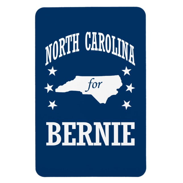 MAGNET FLEXIBLE CAROLINE DU NORD POUR BERNIE SANDERS (Vertical)