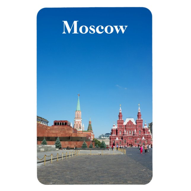 Magnet Flexible Carré rouge. Moscou (Vertical)