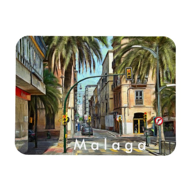 Magnet Flexible Carrefour dans la ville du sud. (Horizontal)