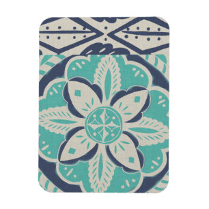 Magnet Flexible Carrelage bleu Batik IV