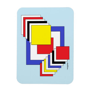 Magnet Flexible Carrés Abstraits