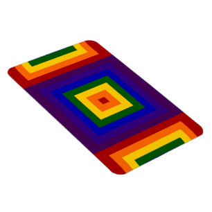 Magnet Flexible Carrés arc-en-ciel