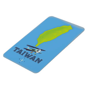 Magnet Flexible Carte ancienne de Taïwan