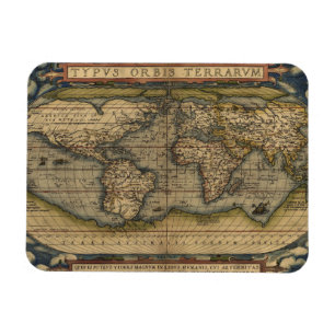 Magnet Flexible Carte antique du monde