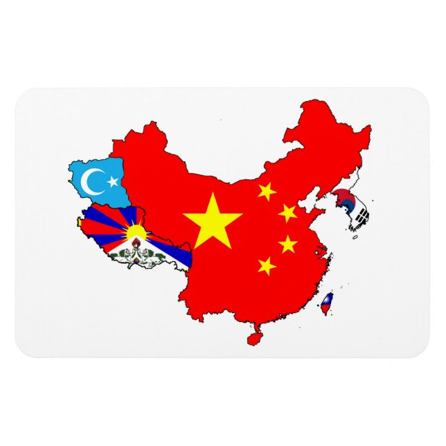 MAGNET FLEXIBLE CARTE ASIE (Horizontal)