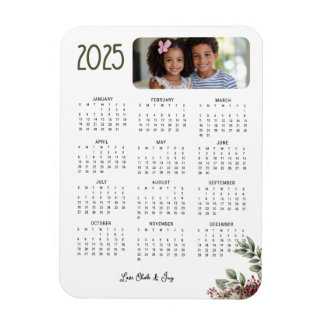 Magnet Flexible Carte Calendrier du Berry d'hiver 2025