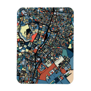 Magnet Flexible Carte colorée de Tokyo