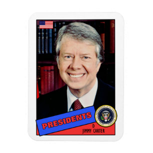 Magnet Flexible Carte de base-ball de Jimmy Carter
