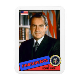 Magnet Flexible Carte de base-ball de Richard Nixon