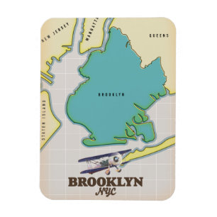 Magnet Flexible Carte de Brooklyn New York
