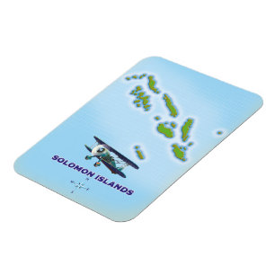 Magnet Flexible carte de cartographie des îles Salomon.