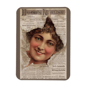 Magnet Flexible Carte de commerce 1884 Poudre de dents de hood
