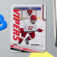 Carte de commerce de hockey sur glace