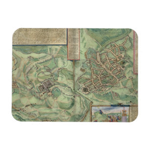 Magnet Flexible Carte de Jérusalem, de 'Civitates Orbis Terrarum