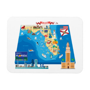 Magnet Flexible Carte de la Floride