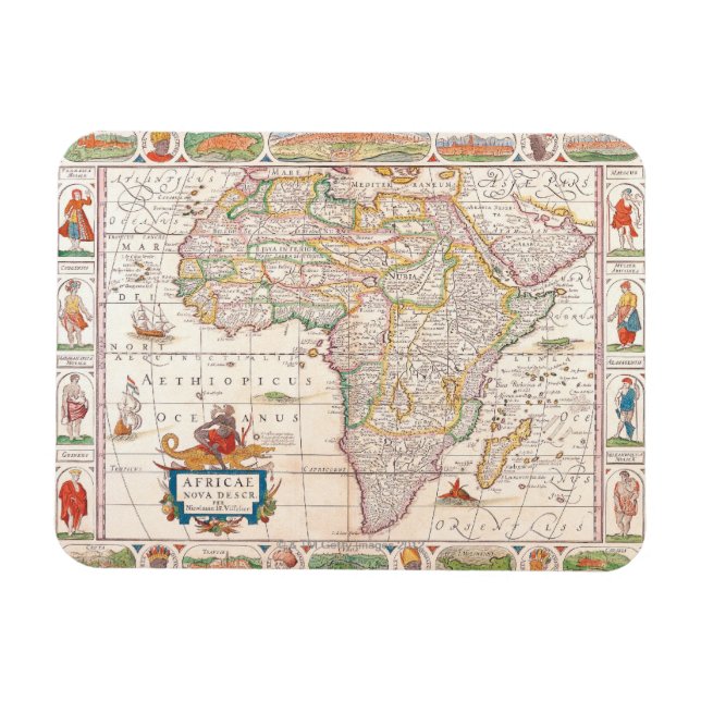 Magnet Flexible Carte de l'Afrique 2 (Horizontal)