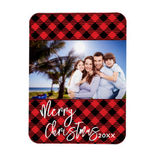 Magnet Flexible Carte de Noël photo chargée - Garde d'aimant de ca