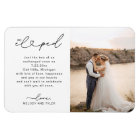 Carte de photo de faire-part de mariage Nous nous