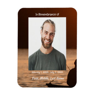 Magnet Flexible Carte de poche Memorial Pêcheur