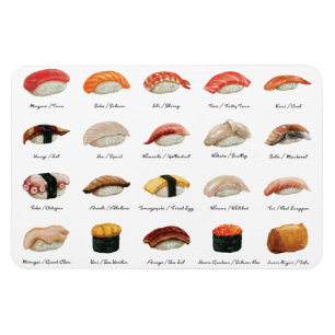 Magnet Flexible Carte de sushi