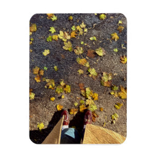 Magnet Flexible Carte de voeux d'automne de Chicago