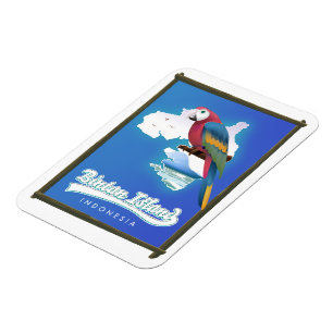 Magnet Flexible Carte de voyage de l'île de Bintan Indonésie