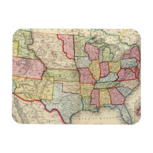 Magnet Flexible Carte Des États-Unis Et Des Territoires