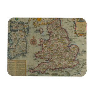 Magnet Flexible Carte des invasions de l'Angleterre et de