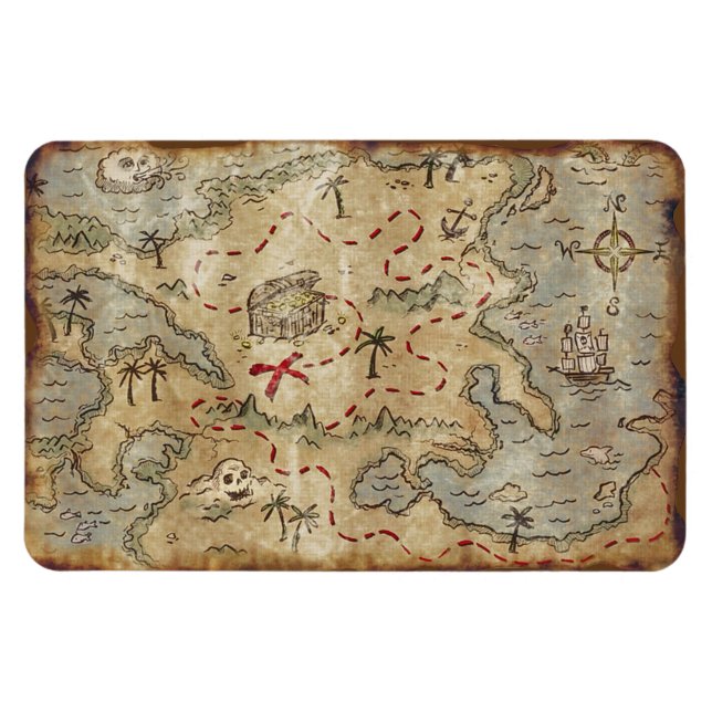 Magnet Flexible Carte des trésors (Horizontal)