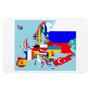 MAGNET FLEXIBLE CARTE D'EUROPA