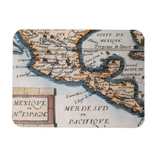 Magnet Flexible Carte du Mexique ou de la Nouvelle Espagne   1625