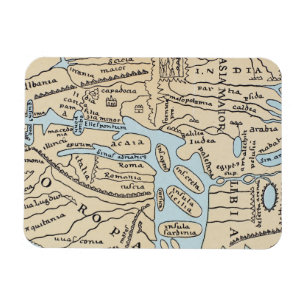 MAGNET FLEXIBLE CARTE DU MONDE 2E SIÈCLE