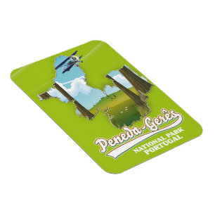 Magnet Flexible carte du parc national de Peneda-Gerês Portugal