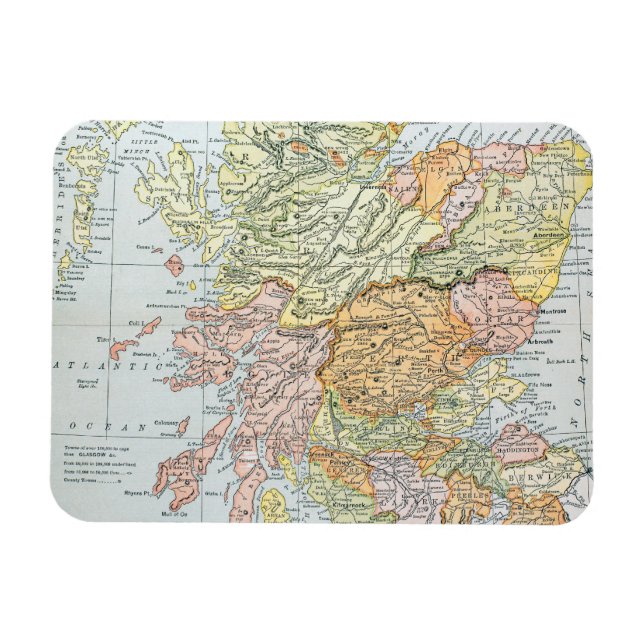 MAGNET FLEXIBLE CARTE : ÉCOSSE (Horizontal)
