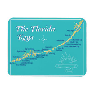 Magnet Flexible Carte Florida Keys