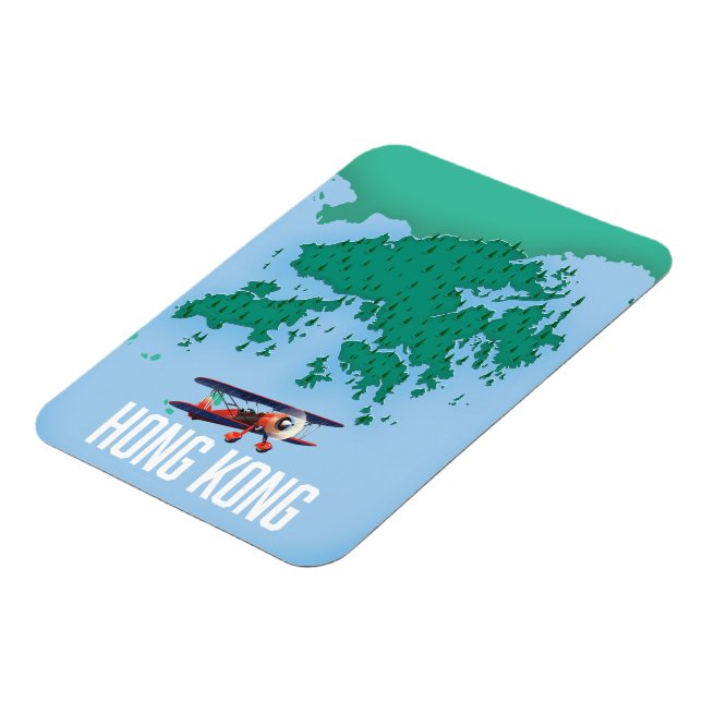 Magnet Flexible Carte Hong Kong (Côté Gauche)