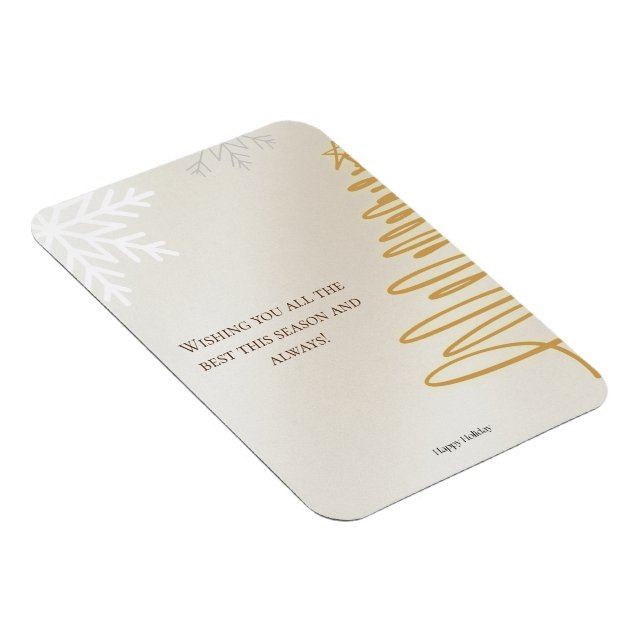 Magnet Flexible Carte minimaliste Joyeux Noël (Côté Droit)