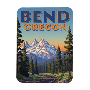 Magnet Flexible Carte postale Bend Oregon Travel