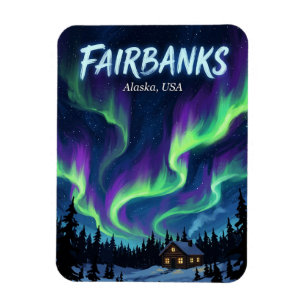 Magnet Flexible Carte postale de Fairbanks Alaska