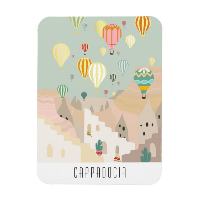 Magnet Flexible Carte Postale De La Cappadoce | Balloon Kapadokya (Vertical)