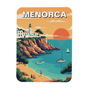 Magnet Flexible Carte postale Espagne Minorque